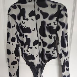 SHEIN Monochrome Patterned Bodysuit